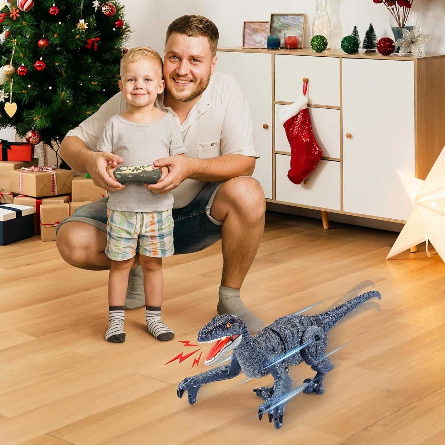 Remote Control Smoke Dinosaur Toy