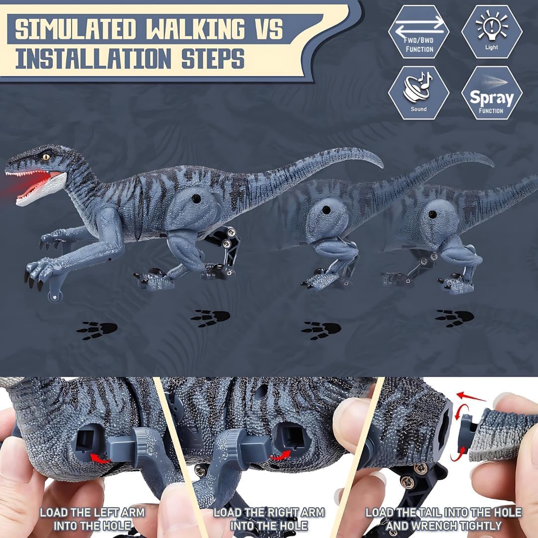 Remote Control Smoke Dinosaur Toy