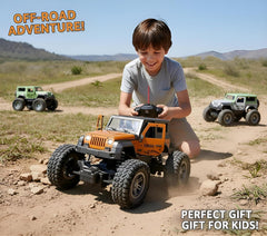 Remote Control Thar Rock Climbing Car for Rechargeable Off-Road Jeep Toy with Mist Spray-Any 1