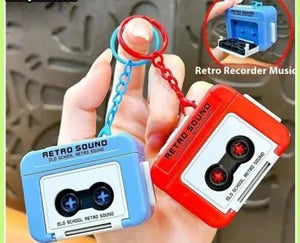 Retro Tape Recorder 3D Keychain With Sound - Any 1