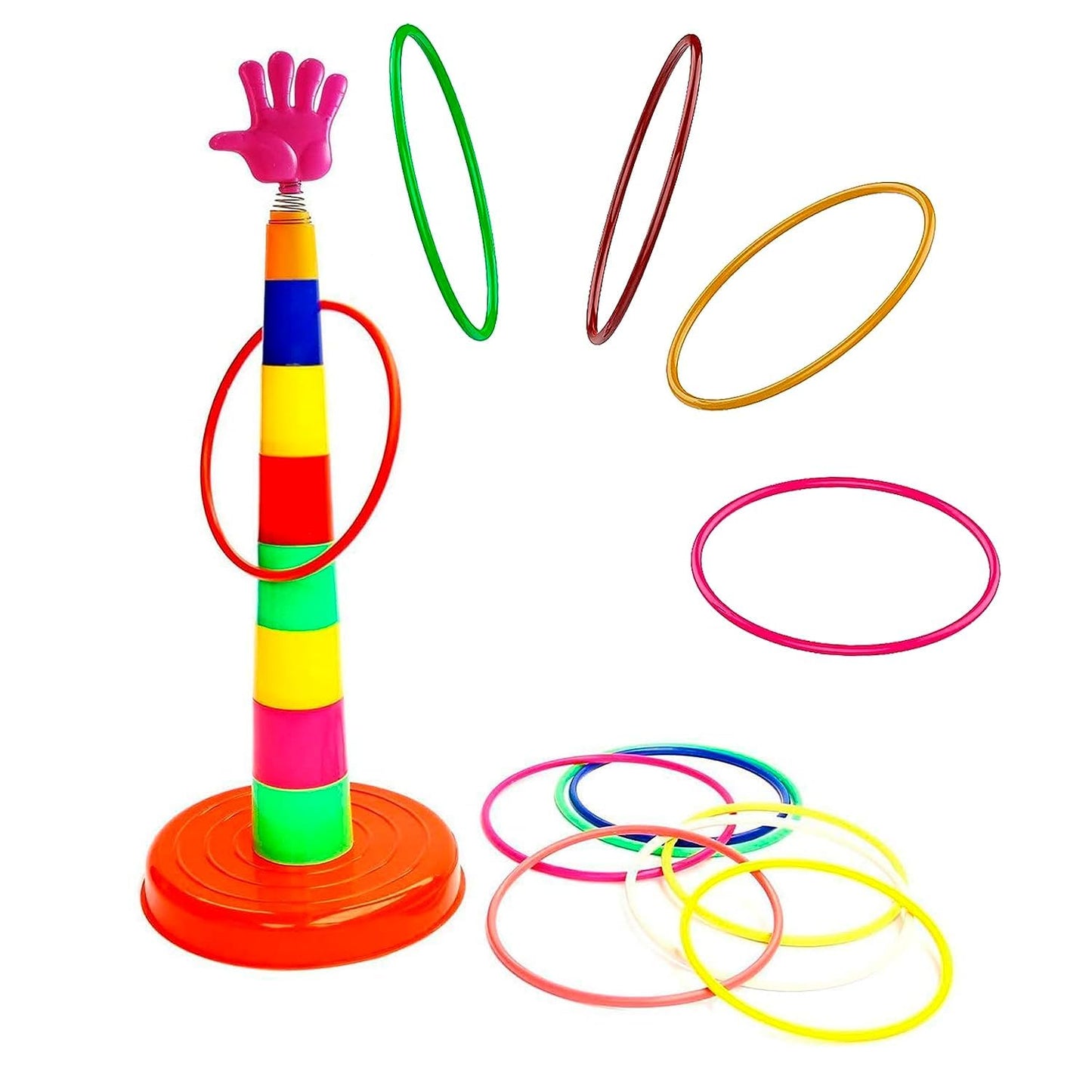 Ring Toss Game for Kids, Ring Throwing Game for Single and Group Play