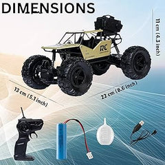 Rock Crawler Rock car Remote Control car,Smoke car 1:16 Scale,Metal car - Monster Truck Rock Crawler Climbing, Easy to Run car, Smoke car Spray car