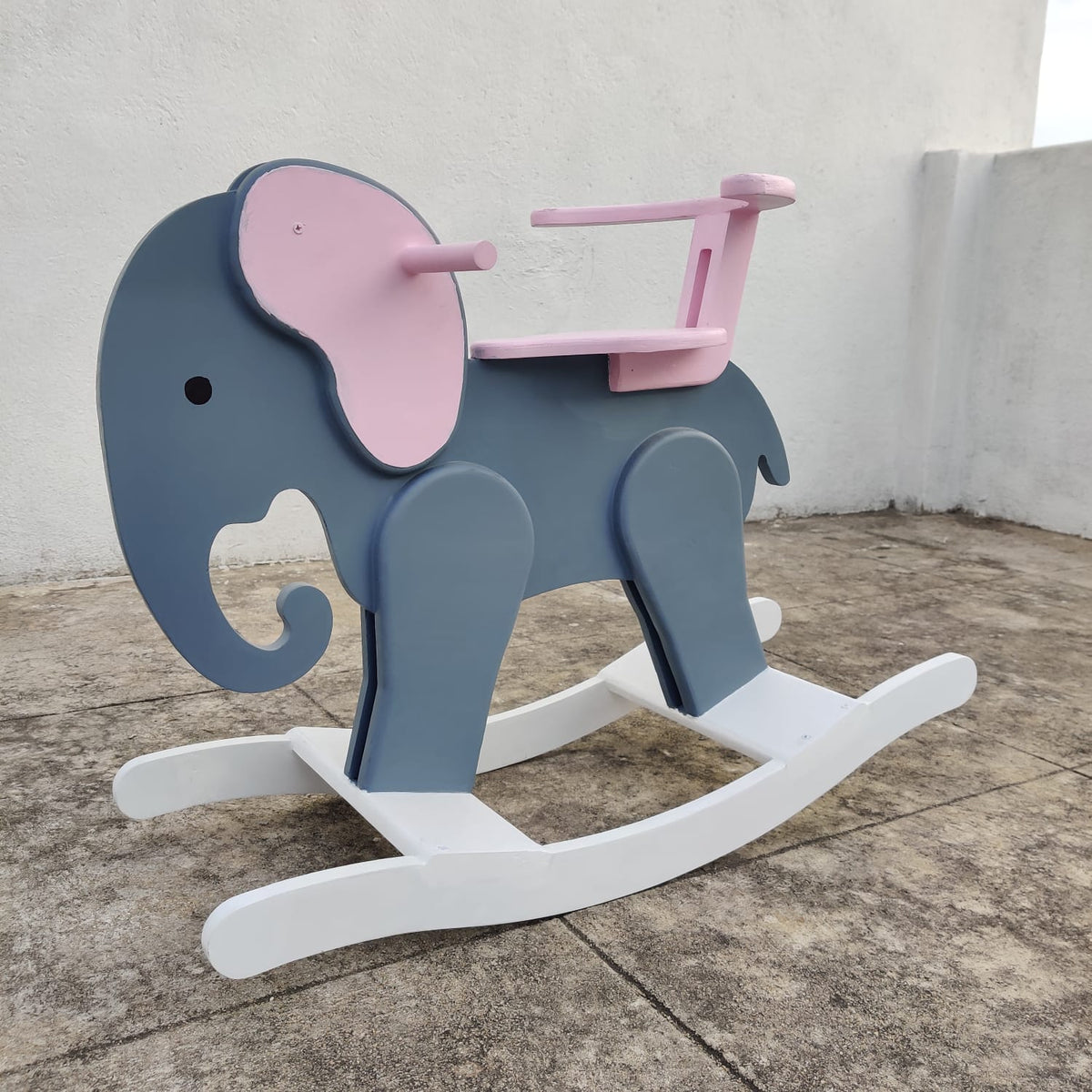 Rocking Elephant With Back Support -Read Description