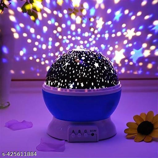 Rotating With Moon And Star Projection Lamp
