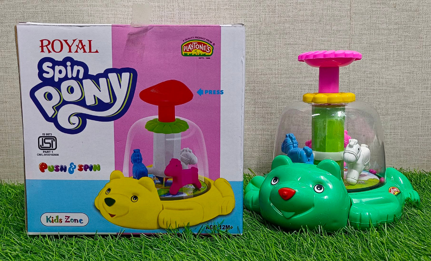Royal Spin Pony press and spin toy
