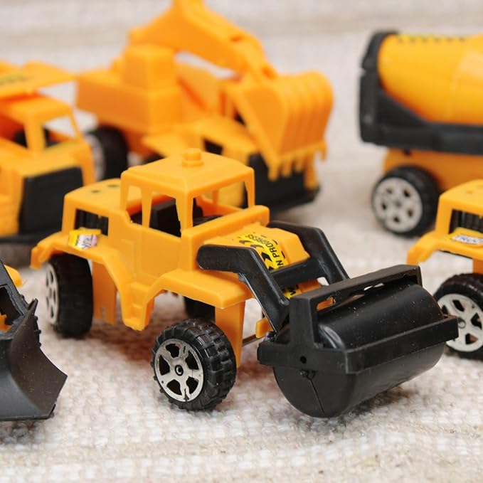 Set of 6 Truck Construction Vehicles Toys for Children