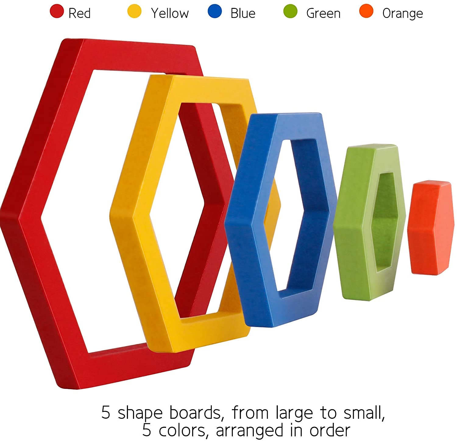 Shape and Size Sorting Board with Color Learning - Pack Of Any 1 ...