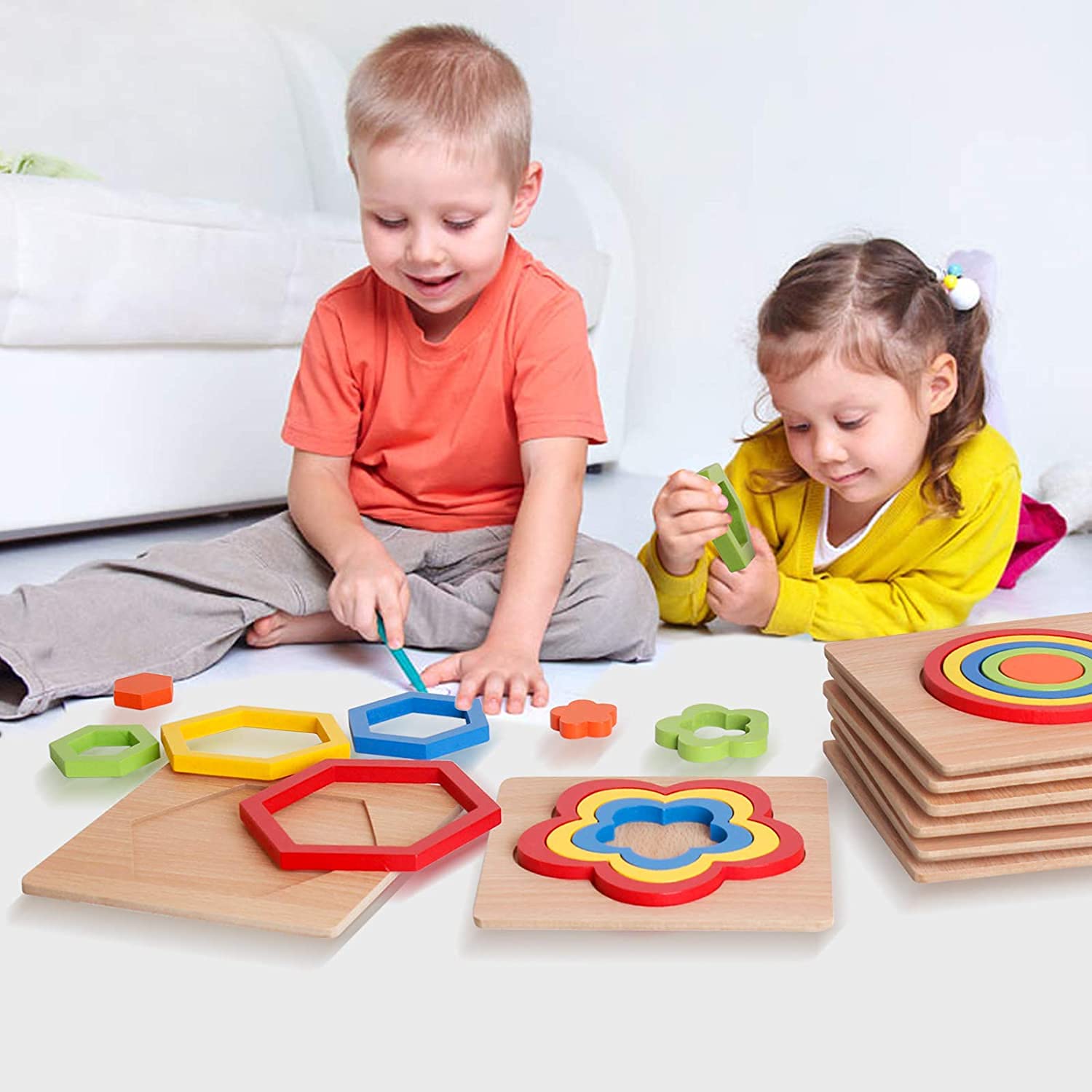 Shape and Size Sorting Board with Color Learning - Pack Of Any 1 ...