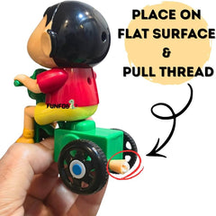 Shinchan Cycle windup Moving Toy- Any 1