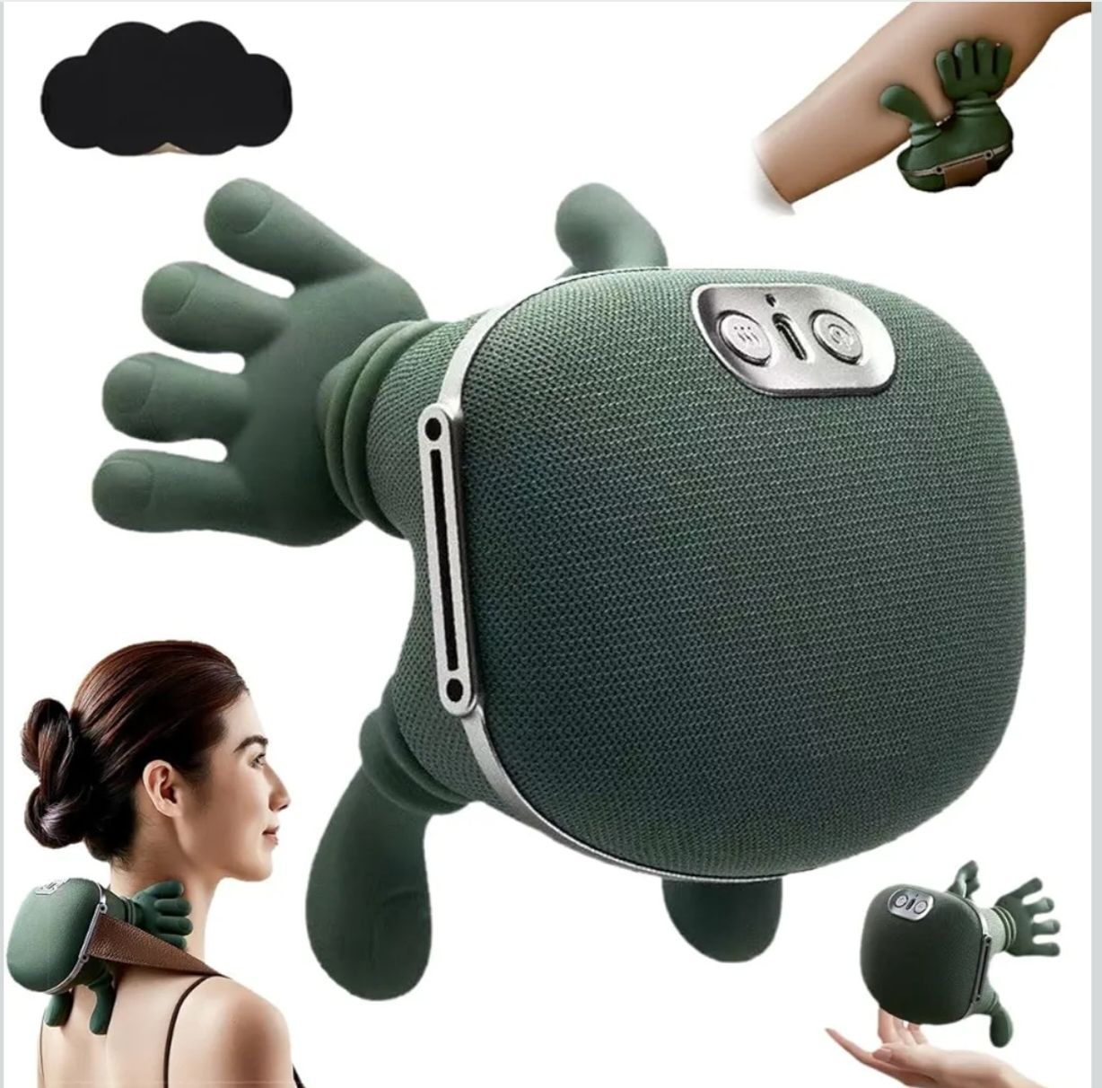 Electric Deep Tissue 4D Kneading Massage, Simulated Human Hand Design for Pain Relief and Muscle Relax