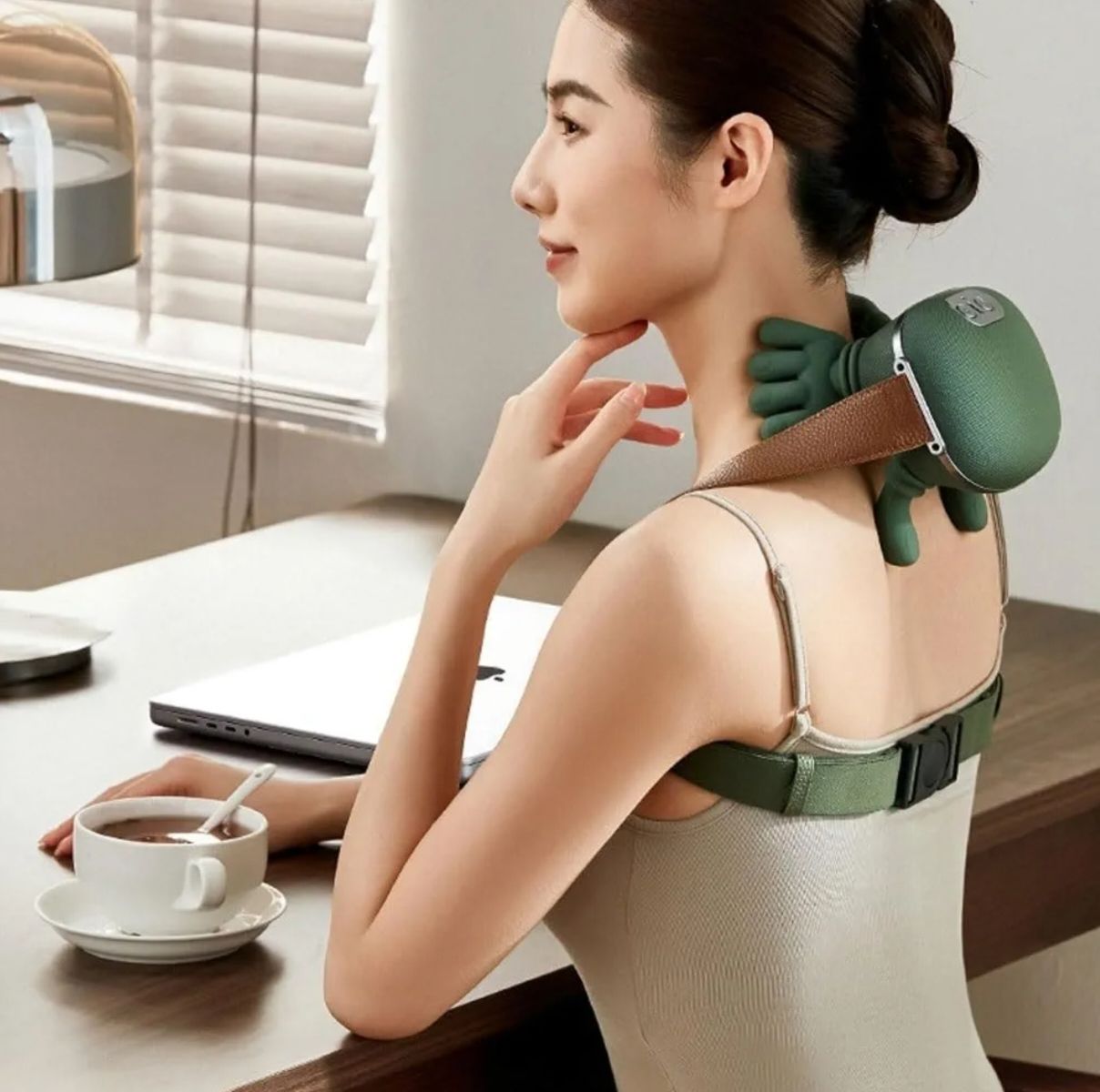 Electric Deep Tissue 4D Kneading Massage, Simulated Human Hand Design for Pain Relief and Muscle Relax
