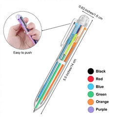 Six Color Pen With Roller stamp