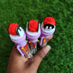 Six Color Pen With Roller stamp