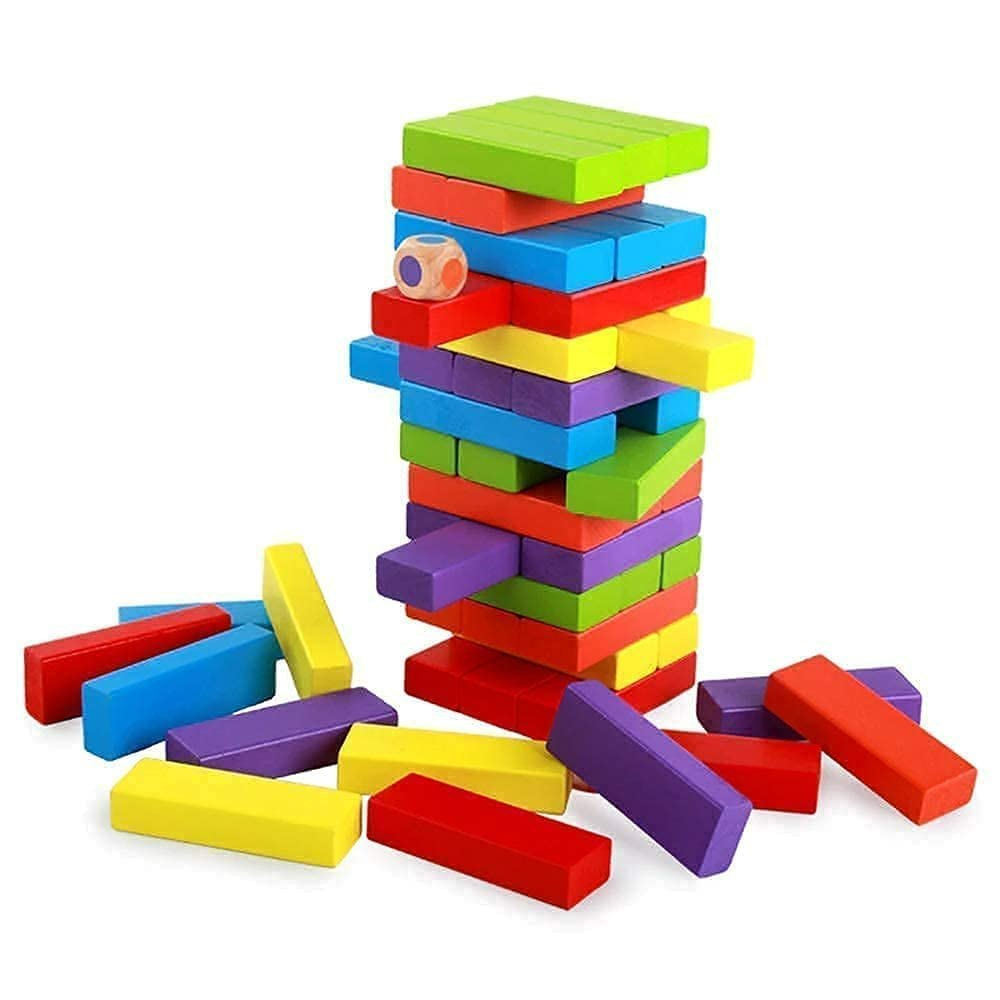 Small -colourful 48 Piece Zenga Toy Zinga