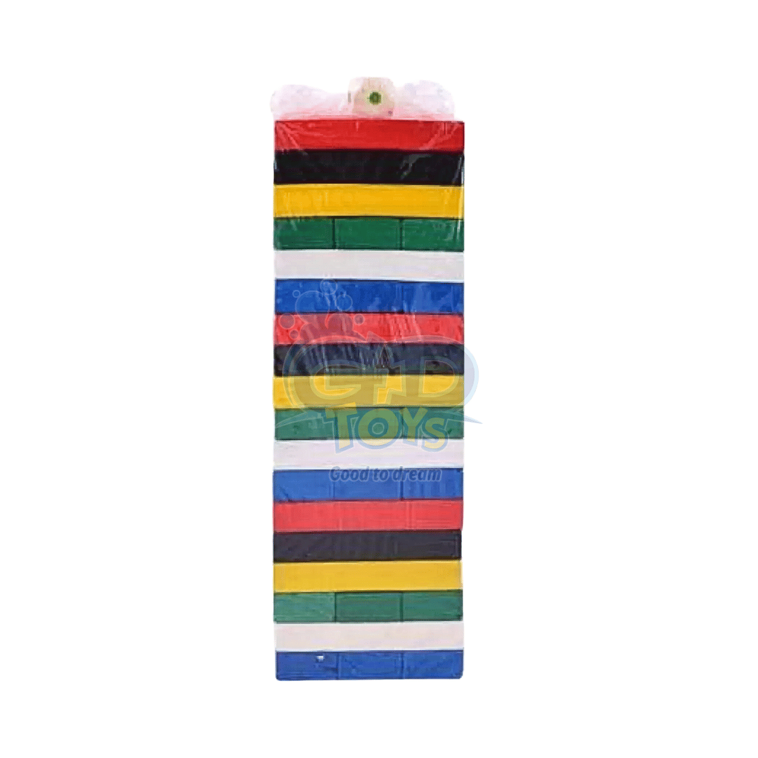 Small -colourful 48 Piece Zenga Toy Zinga
