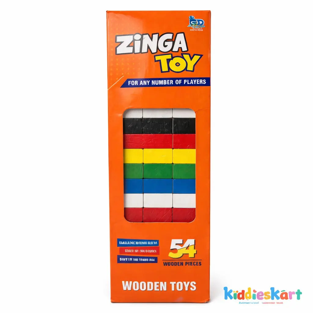 Small -colourful 48 Piece Zenga Toy Zinga