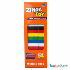 Small -colourful 48 Piece Zenga Toy Zinga
