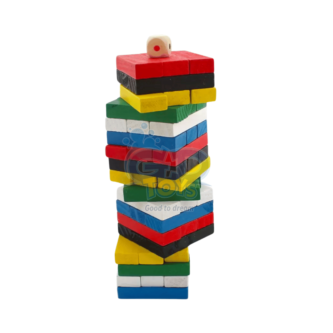Small -colourful 48 Piece Zenga Toy Zinga
