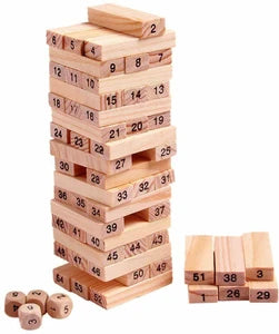 Small - Plain 48 Piece Zenga Toy Zinga