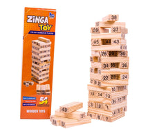 Small - Plain 48 Piece Zenga Toy Zinga