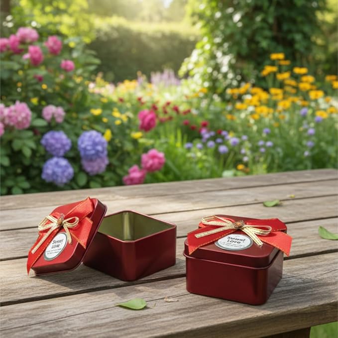 Small Square Metal Tin Box- Any 1