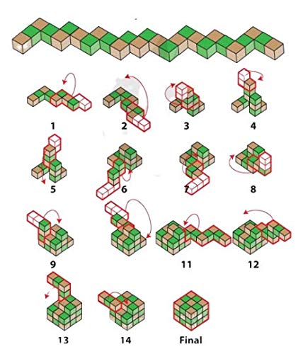 Snake cube Puzzle Pack of 1