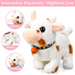 Soft Cow with music Moving Toy - walking Cow with bell - Any 1