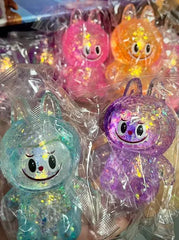 Squeezy Pinch Family Glitter Labubu Squishy - Any 1
