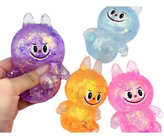 Squeezy Pinch Family Glitter Labubu Squishy - Any 1
