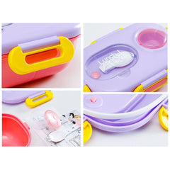 Steel Lunch Box for Kids, Leak Proof Lunch Box for Schools, office, Travel, Picnic for Boys and Girls Assorted Colour (1pcs)