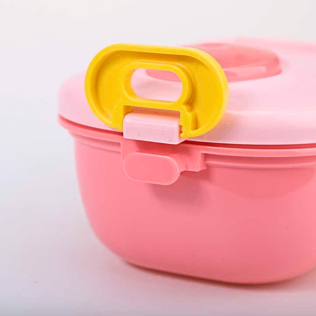 Steel Lunch Box for Kids, Leak Proof Lunch Box for Schools, office, Travel, Picnic for Boys and Girls Assorted Colour (1pcs)