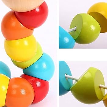 Wooden Strechable Caterpillar