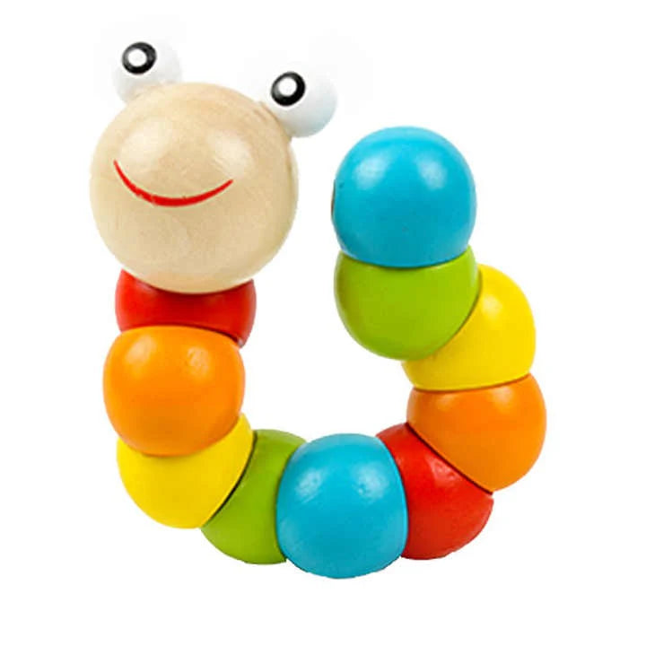 Wooden Strechable Caterpillar