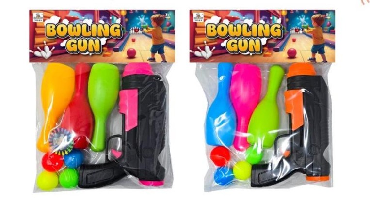 Super Ball Gun with 4 Balls and 3 tumbles | Toy for Kids - Random Color