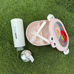 Super Combo 1 Lunch Box + 1 Nice Glass Bottle Special Offer - Random Colors