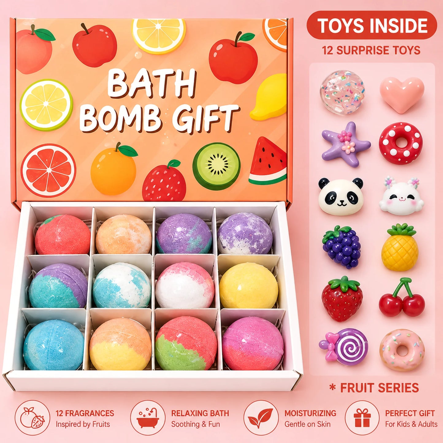 Surprise Toy Organic Bath Bombs for Kids-Pre Booking Only