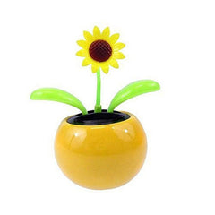 Swinging Solar Power Flip Flap Flower Car Decor - No Battery Required