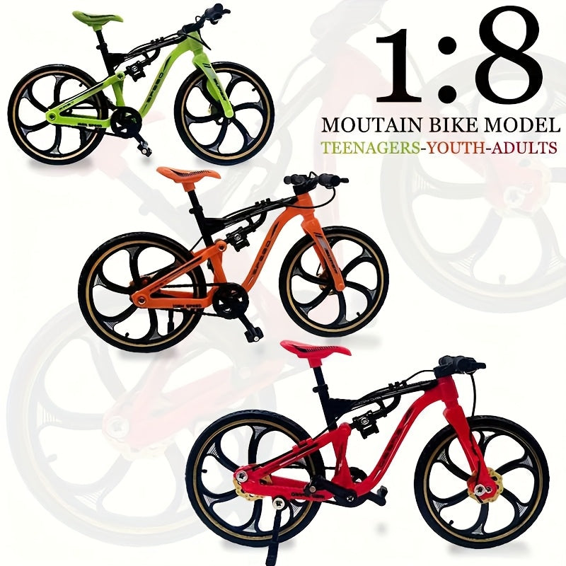 Teenager plastic simulation bicycle model ornament mini bike 1:8 -Any 1