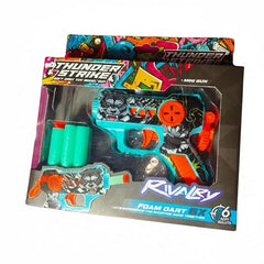 Thunder Strike Foam Dart Gun Toy with 6 Soft Bullets-Mini Blaster Toy Gun