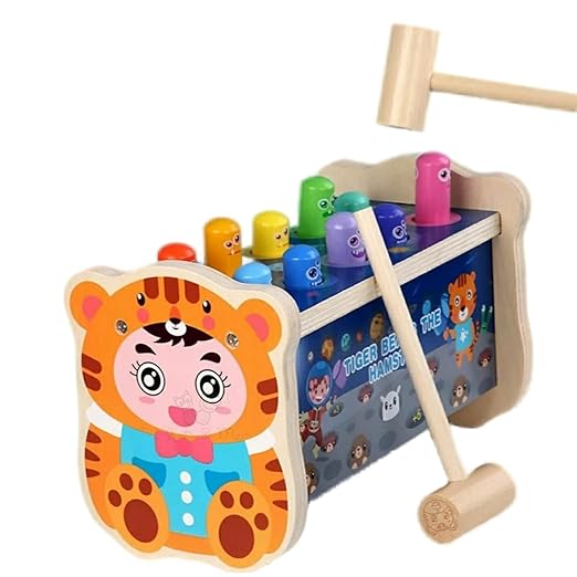 Tiger Beats the Hamster - 10 peg Hammer