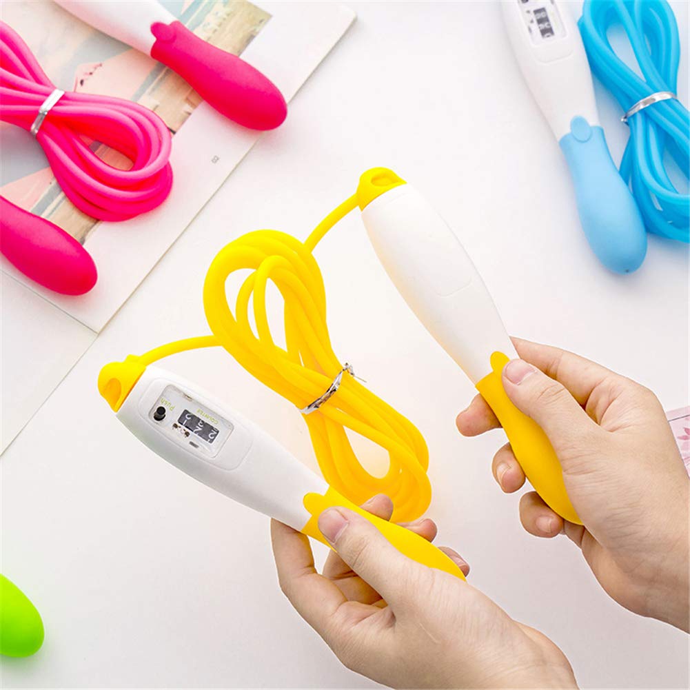 Tough and Durable Adjustable Length Cordless Jump Skipping Rope with Digital LCD Counter