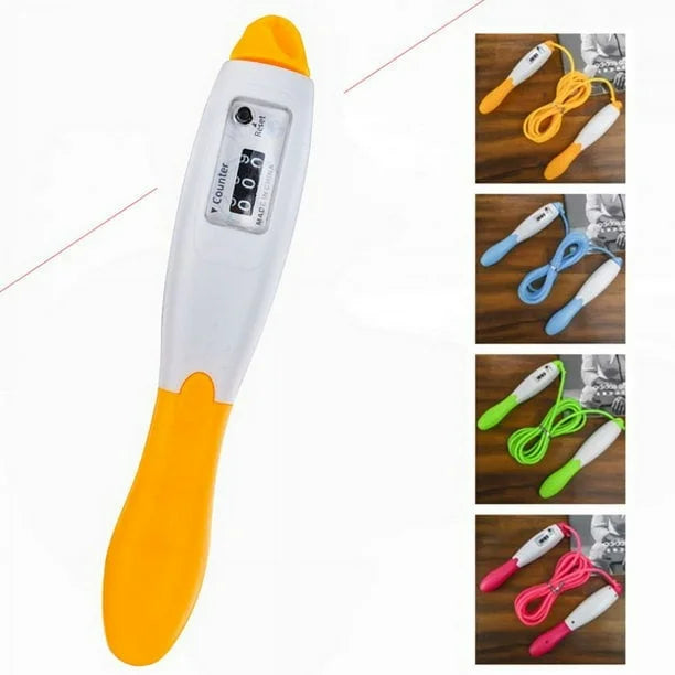 Tough and Durable Adjustable Length Cordless Jump Skipping Rope with Digital LCD Counter
