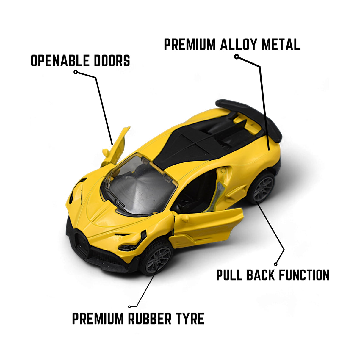 ToyBoi Die Cast Car - Metal Scale Model - Any color Model may vary