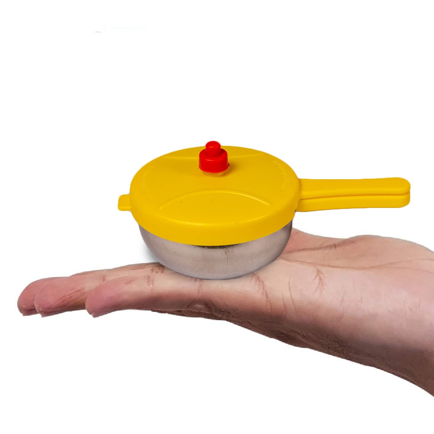 Toy Pressure Cooker - Heavy Stainless Steel Miniature Household Kitchen Appliances Pretend Play Toy for Kids - Any 1