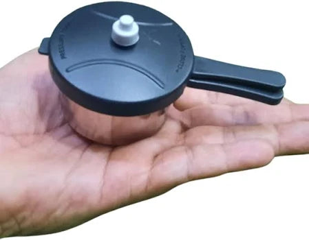 Toy Pressure Cooker - Heavy Stainless Steel Miniature Household Kitchen Appliances Pretend Play Toy for Kids - Any 1
