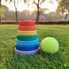 Toystorey Wooden Seven Stones with FREE Ball