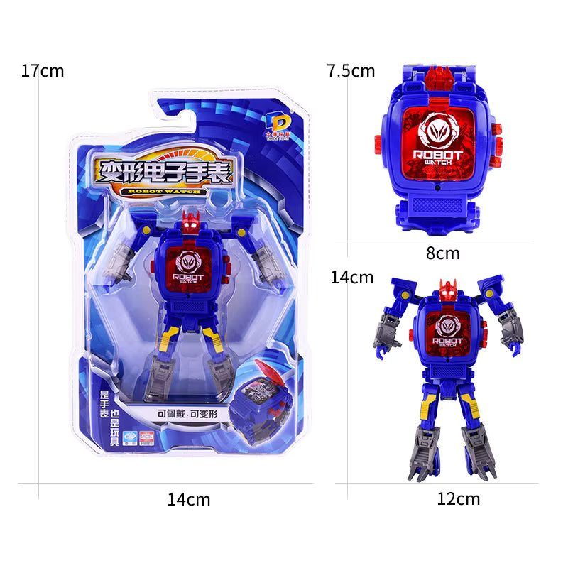 Any 1 -Transformer Robot Toy Convert to Digital Wrist Watch for Kids -Avengers Robot Deformation Watch