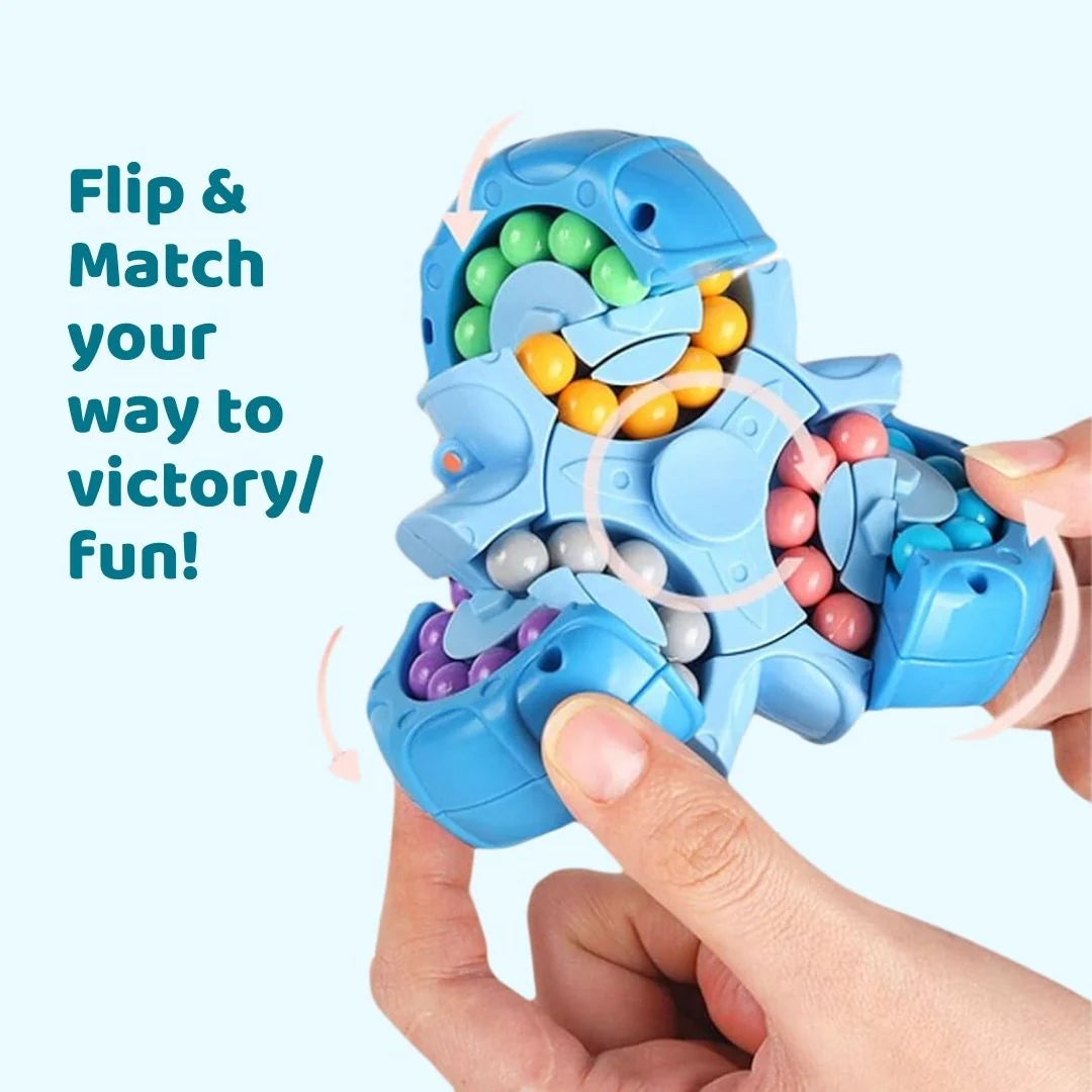 Triangle Magical Bean Puzzle Toy | Speed Spin Stress Reliever Toy Fidget Rotating Puzzle