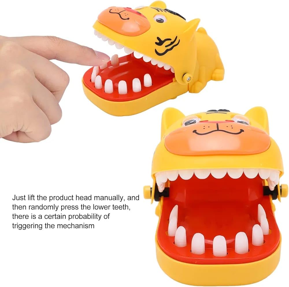 Tricky Cow Finger Biting Game Push Teeth Biting Toy - Safe Cute Portable Funny Gift for Children