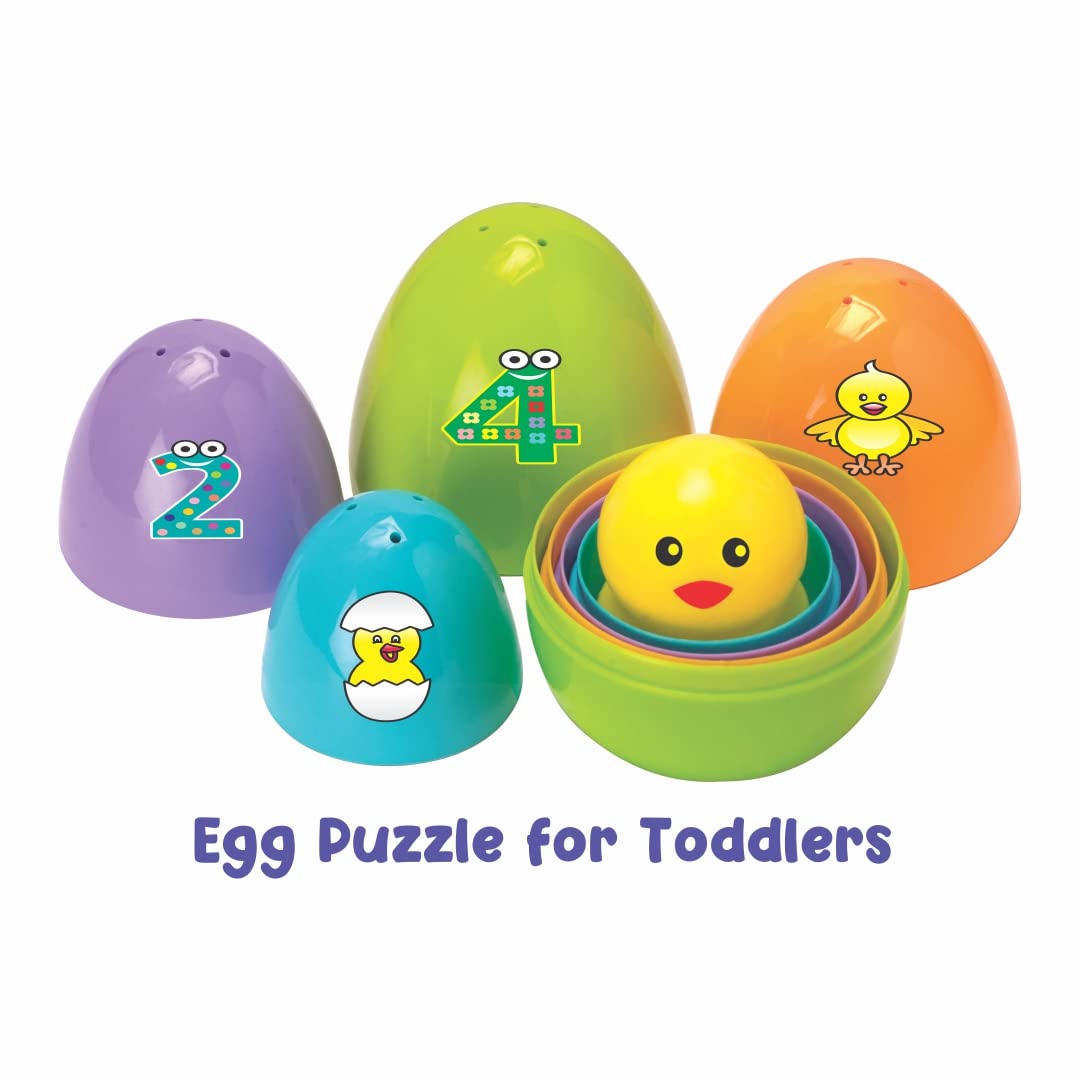 Tripple Fun - 3 in 1 Gift Set with Bath Toys, Rattling Ball and Nesting Eggs